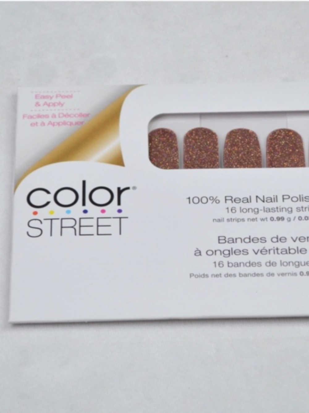 Color Street Sahara Jewel Nail Polish Strips Brown Glitter FMG102 .035oz RETIRED